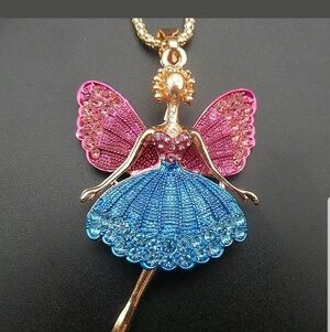 New Angel Crystal Ballerina necklace